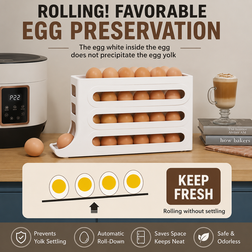 EggFlow™ Refrigerator Organizer