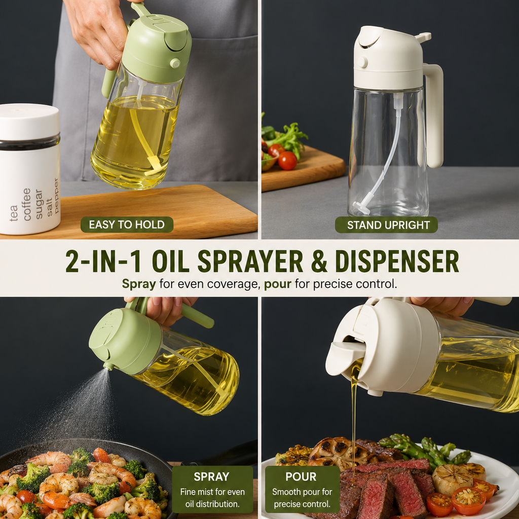 Olivio™ 2-in-1 Oil Mister & Dispenser