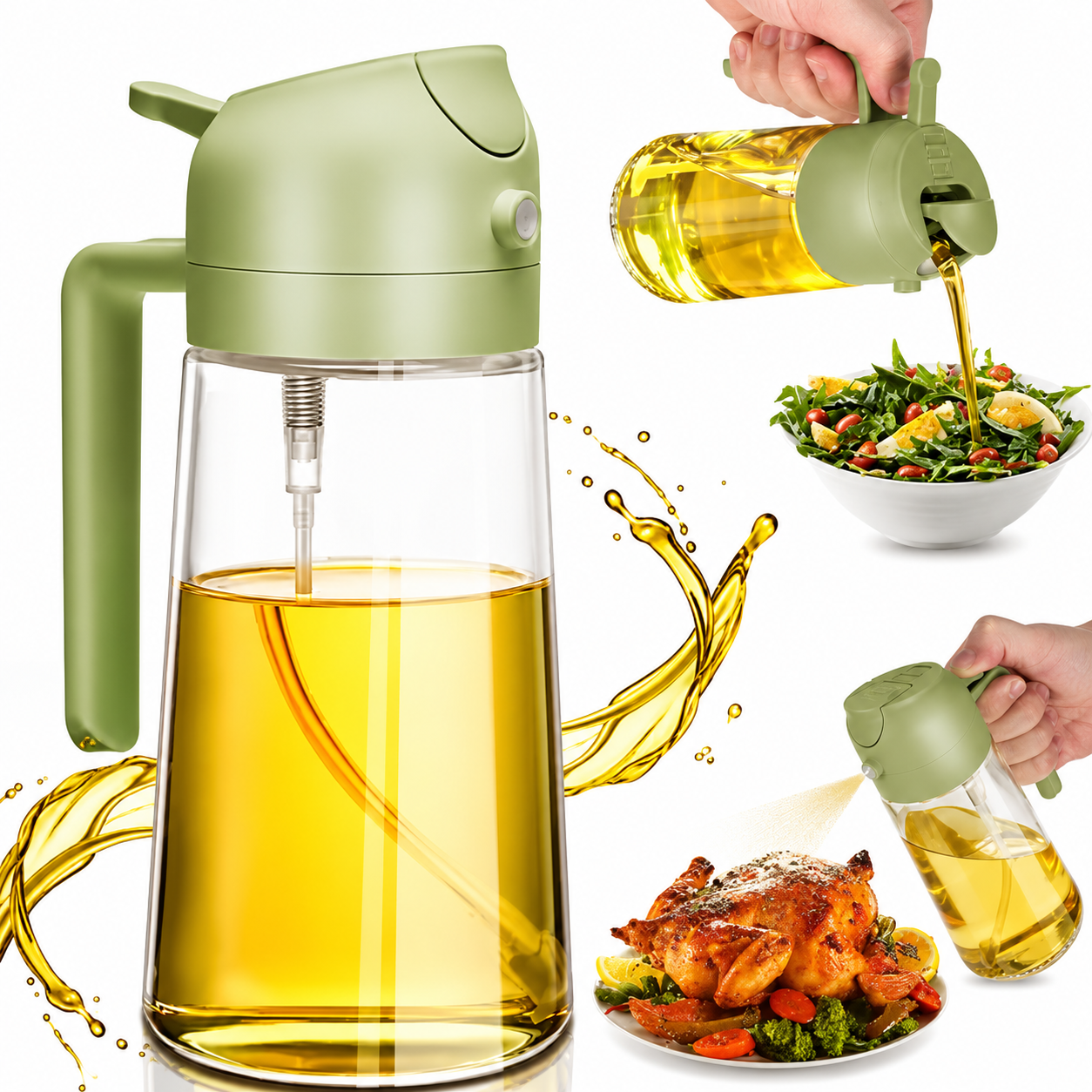 Olivio™ 2-in-1 Oil Mister & Dispenser